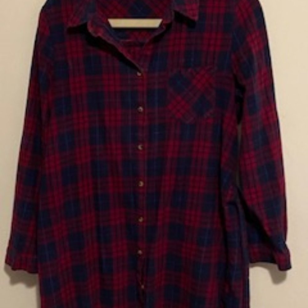 Flannel Shirt Dress